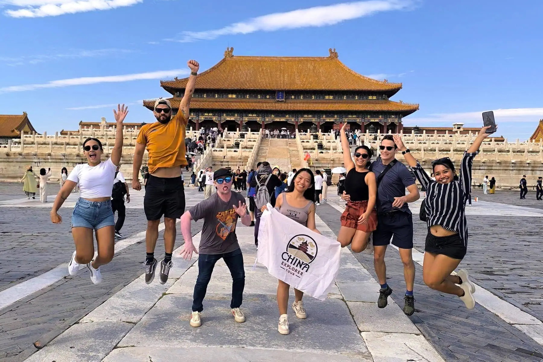 Travelers in Beijing